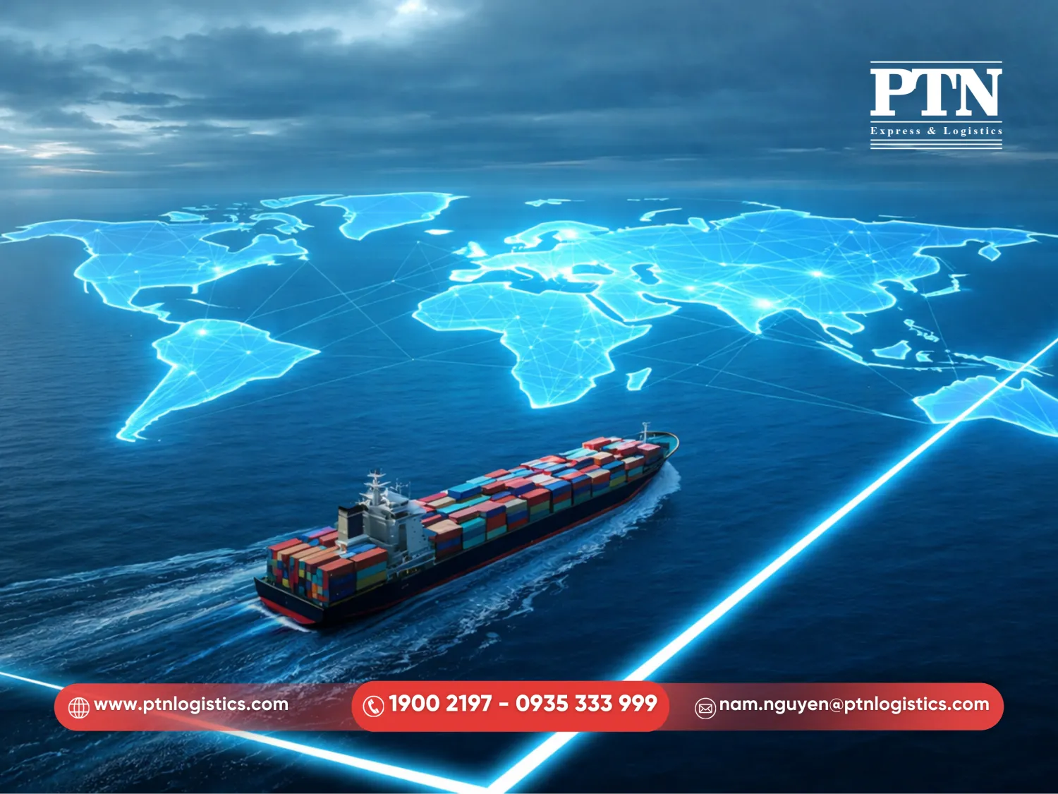 Các dịch vụ vận tải đường biển thế mạnh PTN Logsitics