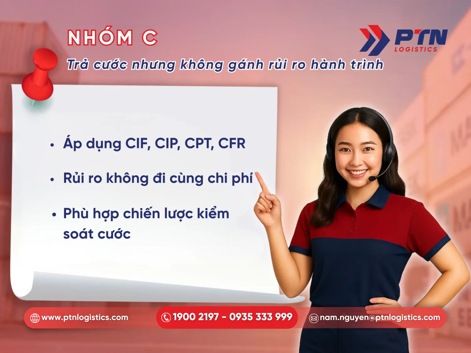 Các điều kiện thuốc nhóm C trong Incoterm