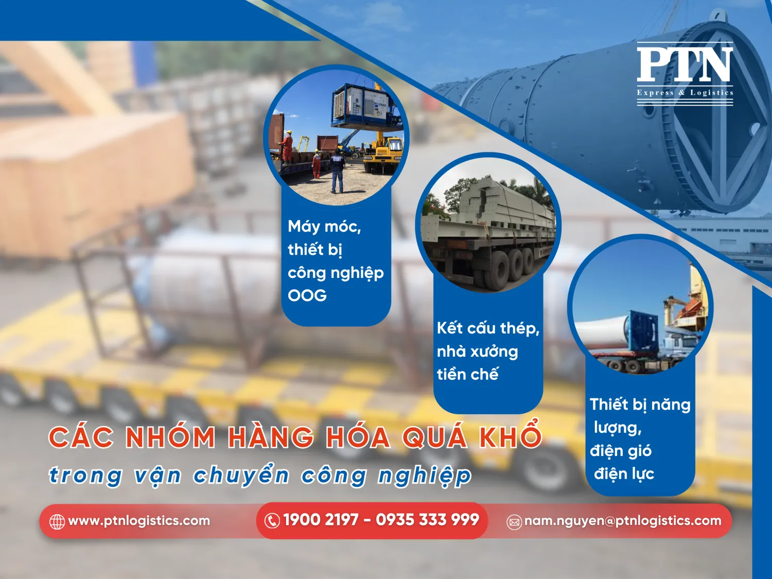 Các loại hàng hóa thường xếp vào nhóm hàng quá khổ