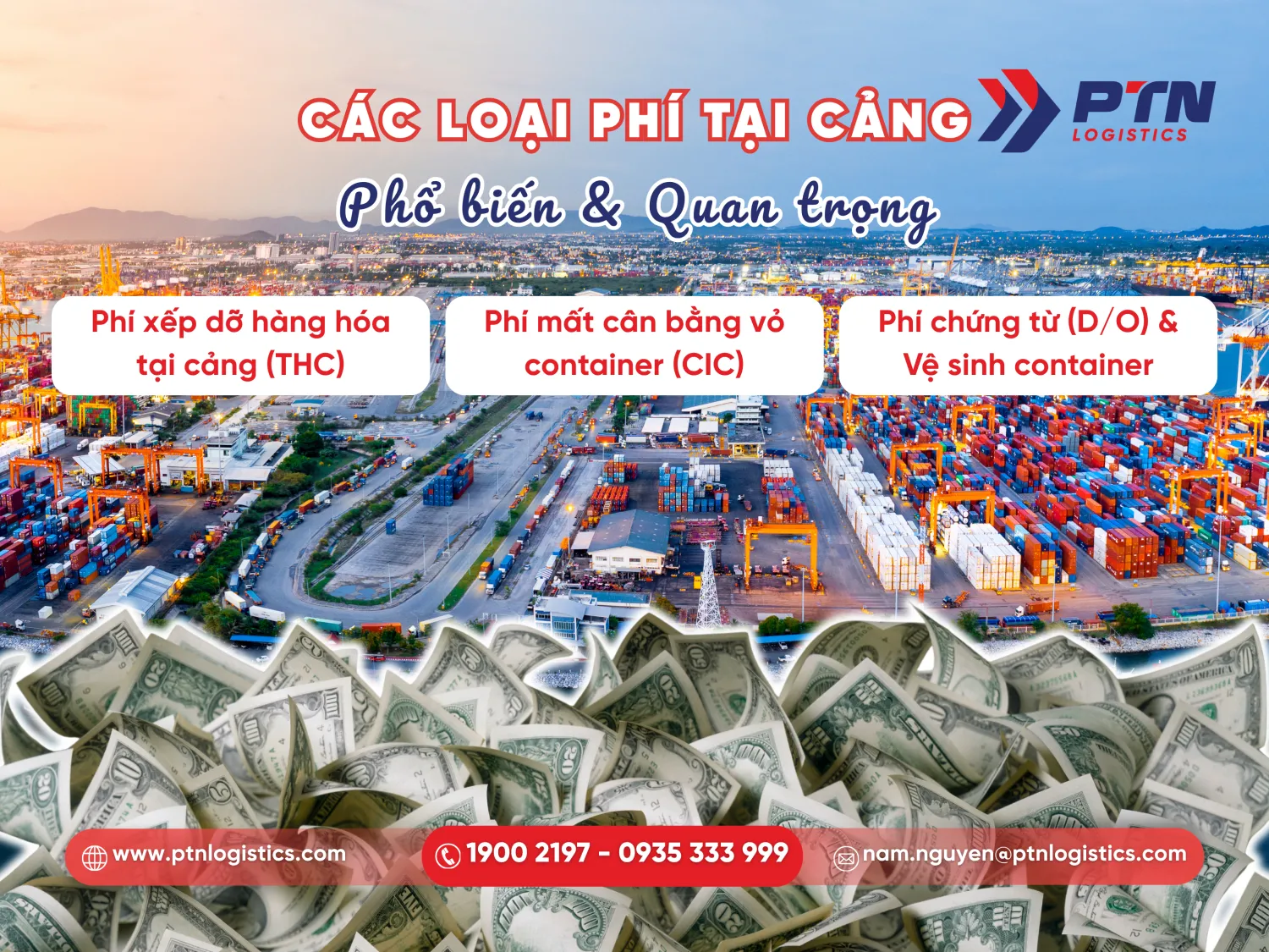 Các loại phí tại cảng