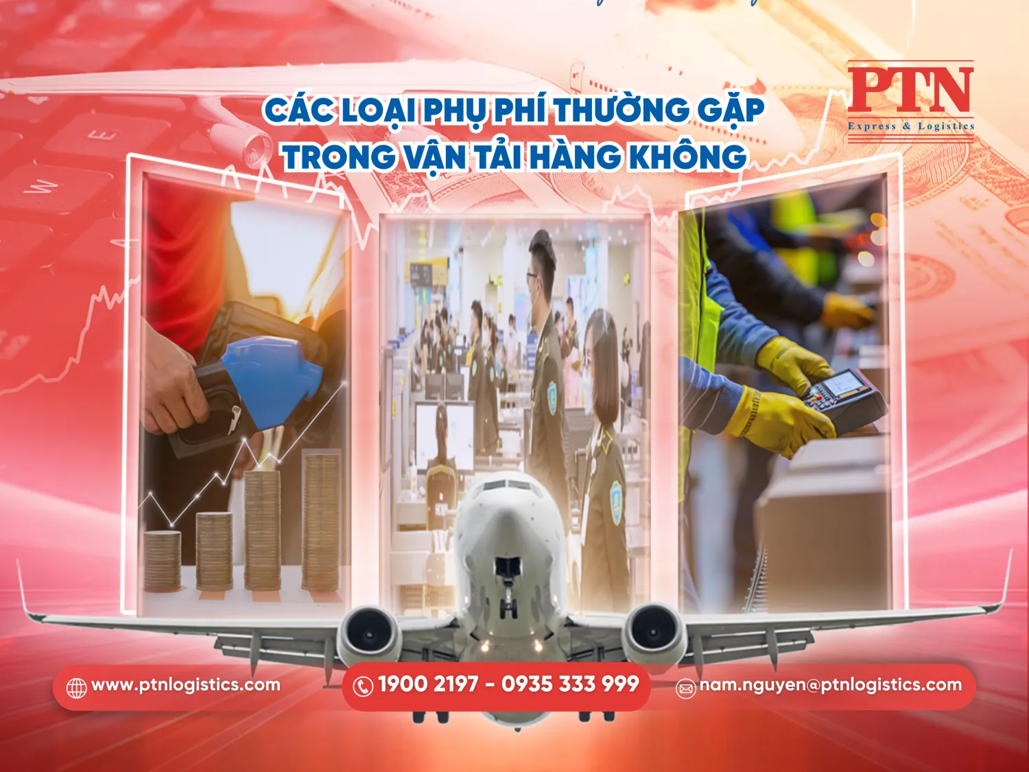 Các loại phụ phí thường gặp trong vận tải hàng không