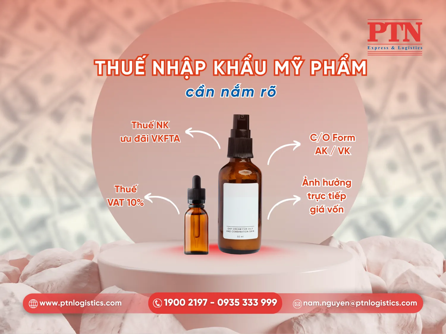 Các loại thuế khi nhập khẩu mỹ phẩm