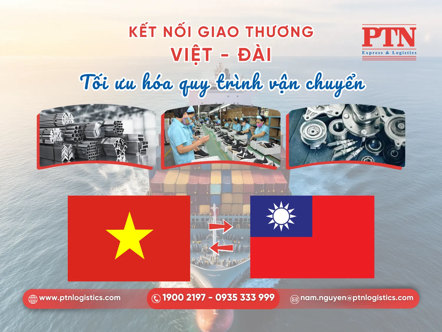 Các mặt hàng nhập khẩu chủ lực giữa Đài Loan và Việt Nam