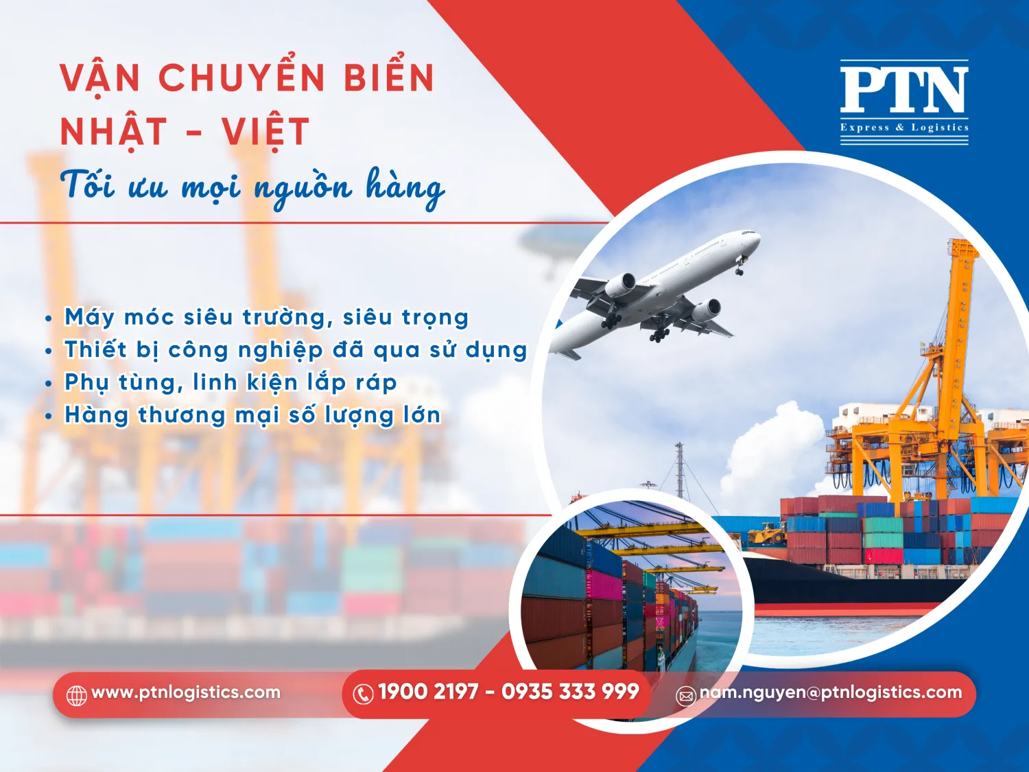 Các mặt hàng thường được vận chuyển từ Nhật về Việt Nam bằng đường biển