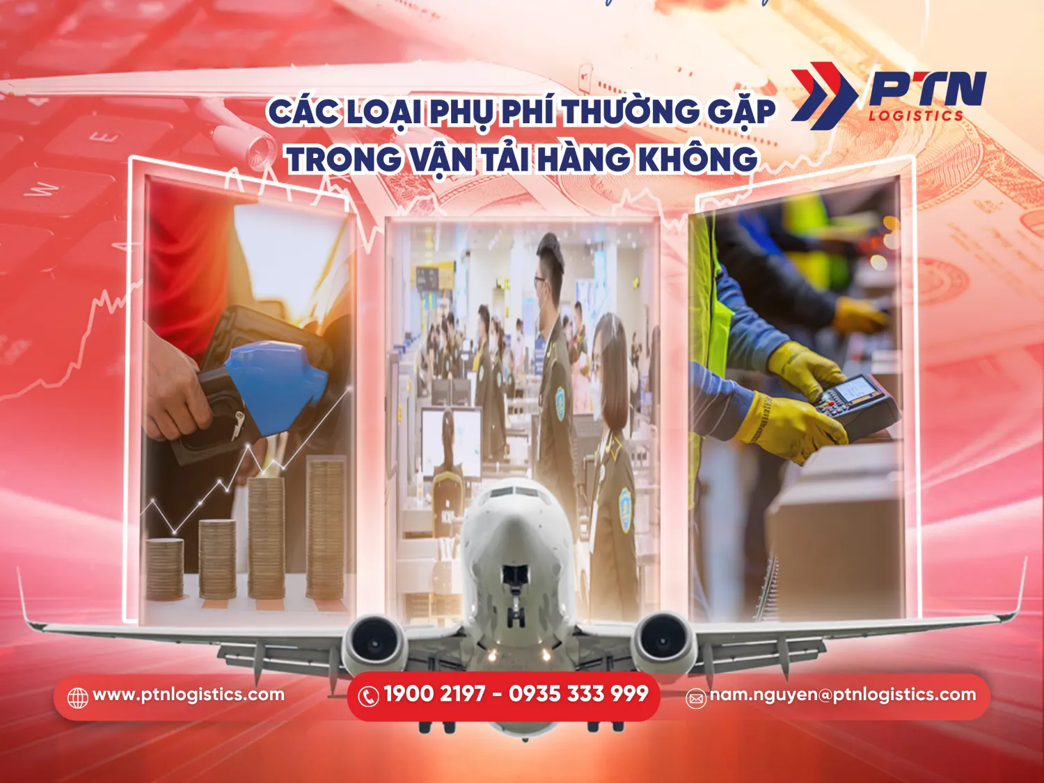 Các phụ phí thường gặp trong vận tải hàng không