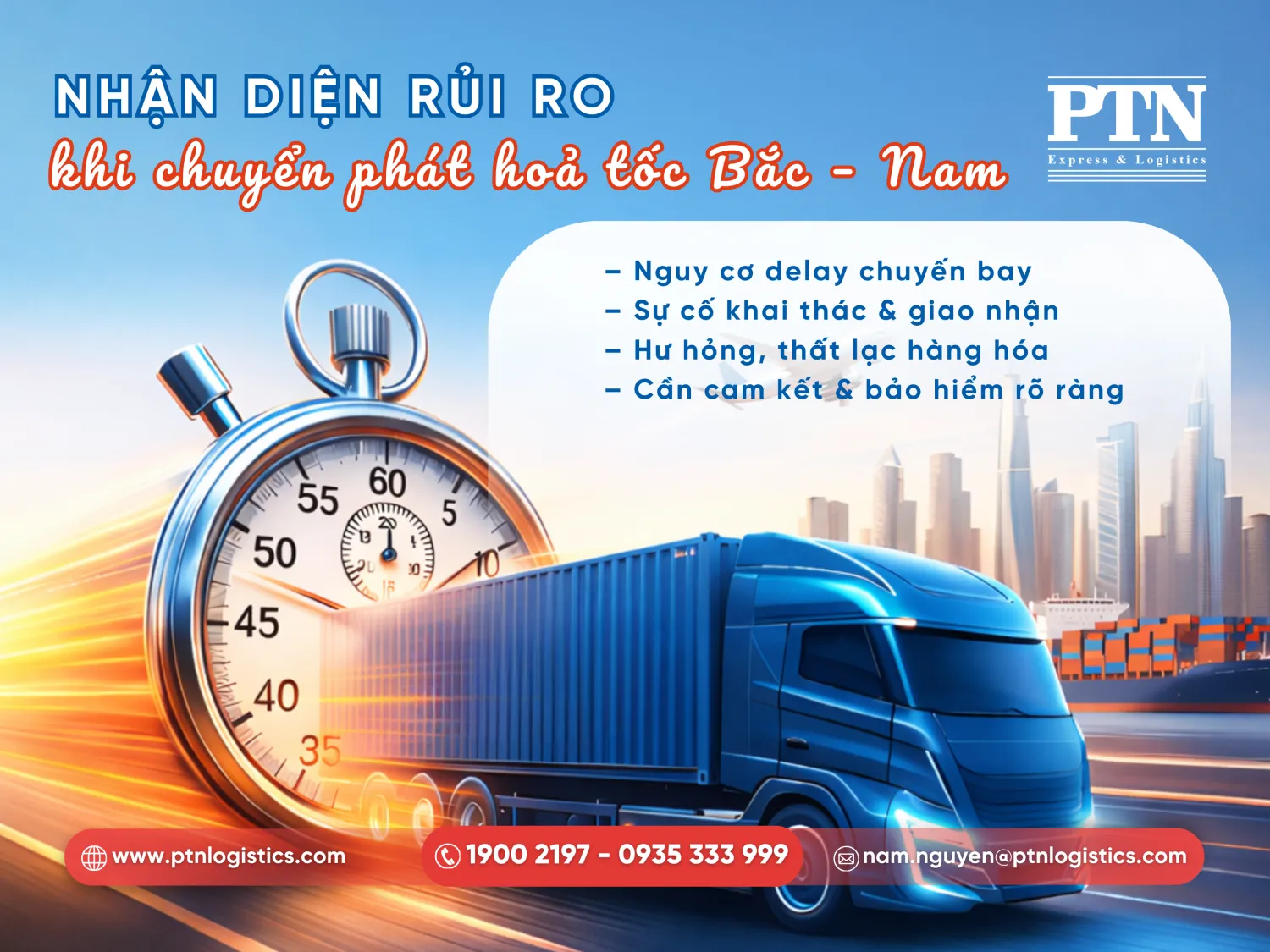 Các rủi ro khi gửi hỏa tốc