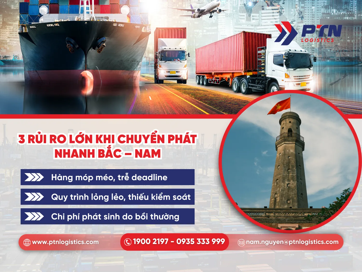 Các rủi ro lớn khi chuyển phát nhanh Bắc-Nam