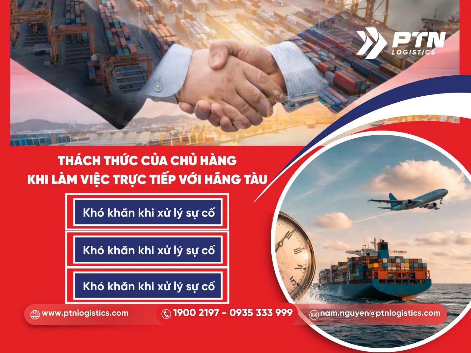 Các thách thức của chủ hàng khi làm việc trực tiếp với hãng tàu