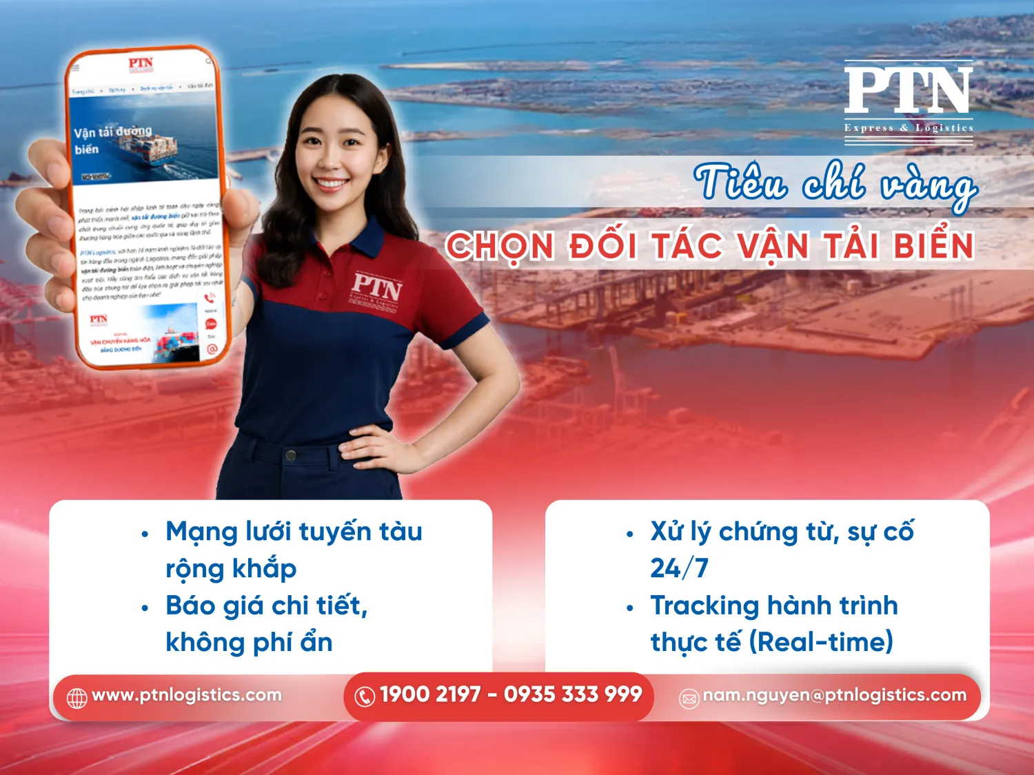 Các tiêu chí lựa chọn công ty vận tải biển uy tín