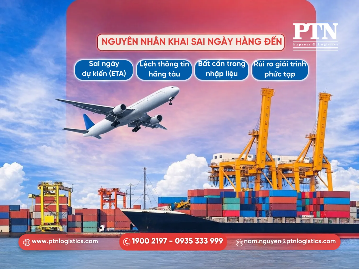 Các trường hợp khai sai ngày hàng đến