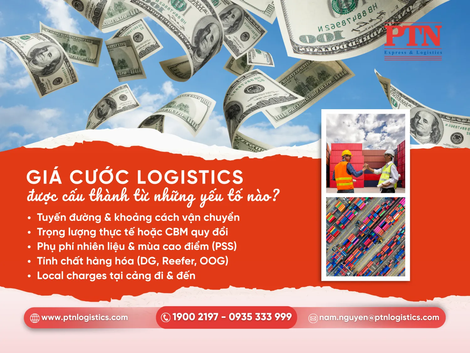 Các yếu tố ảnh hưởng đến giá cước dich vụ vận tải logistics