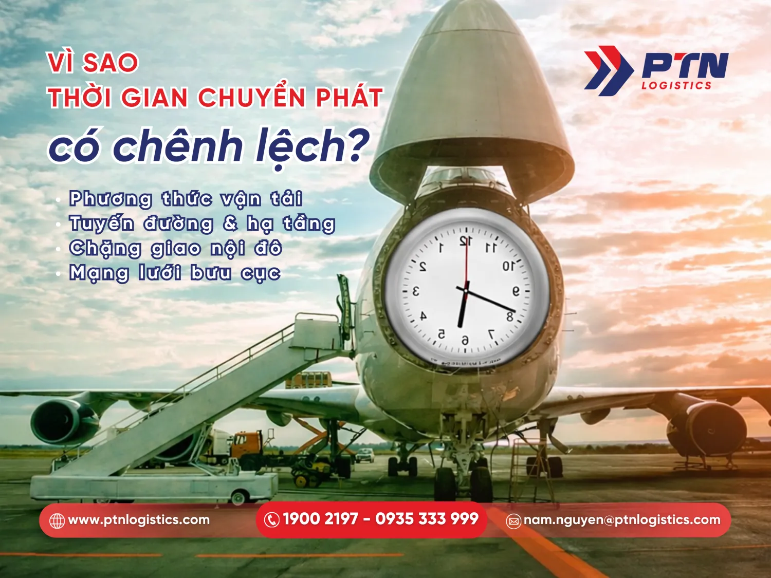 Các yếu tố ảnh hưởng đến thời gian vận chuyển 
