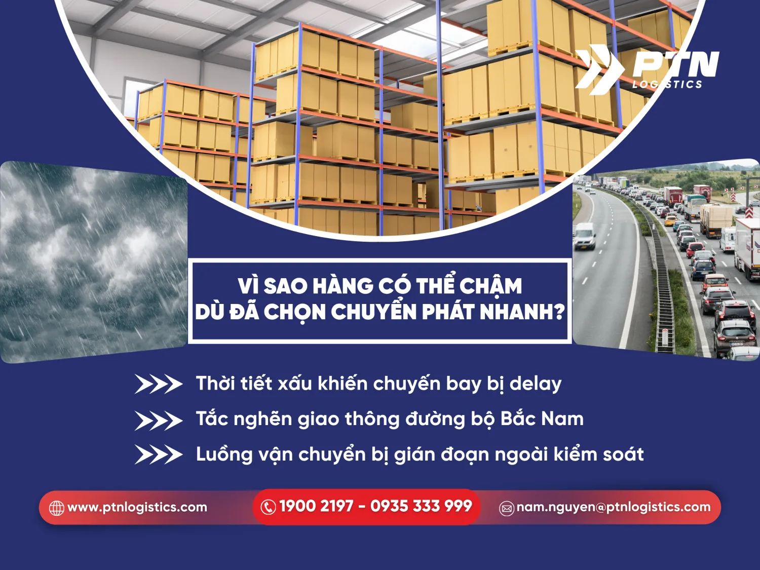 Các yếu tố khách quan ảnh hưởng đến thời gian giao hàng