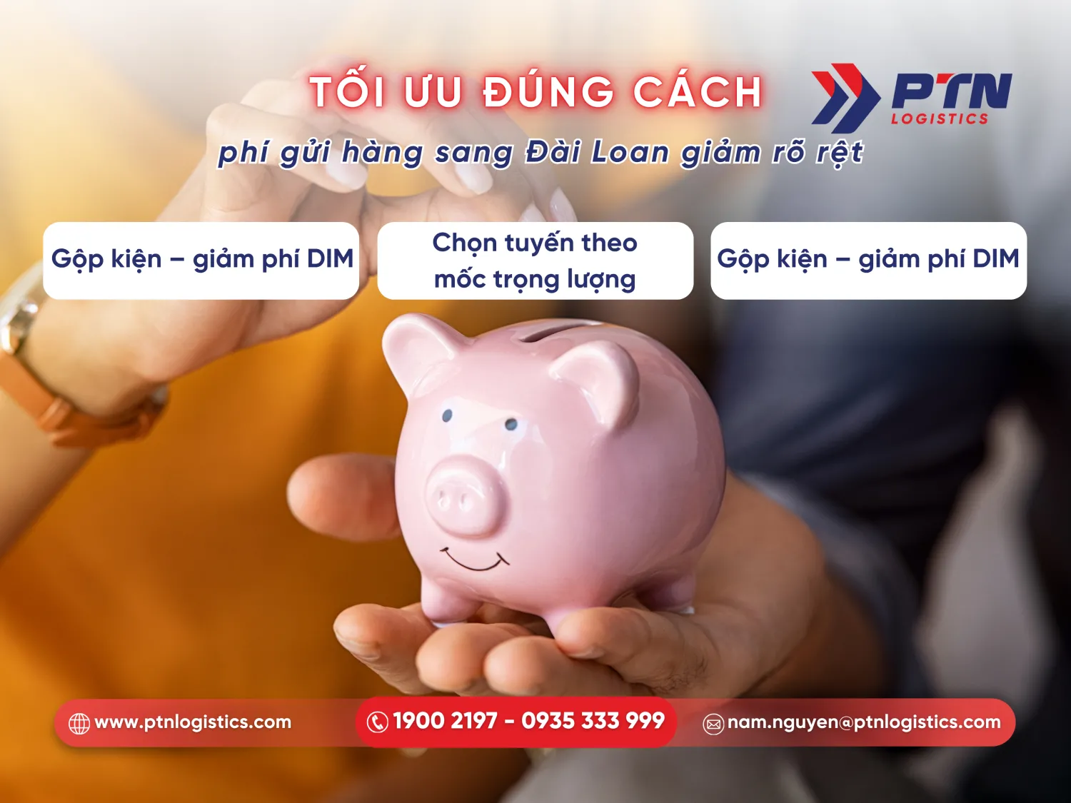 Cách để tối ưu chi phí gửi hàng sang Đài Loan