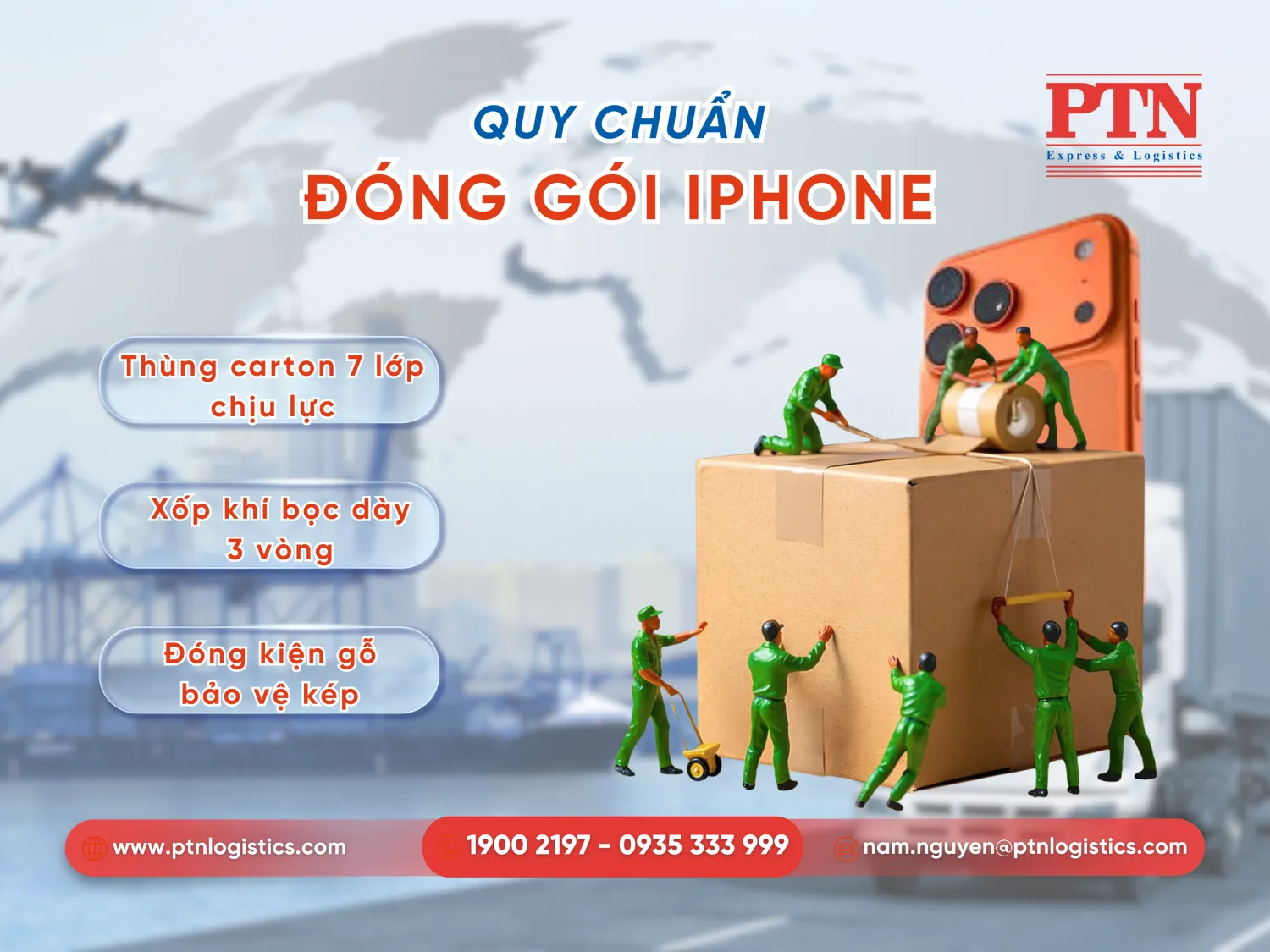Cách đóng gói để dảm bảo an toàn cho hàng iphone