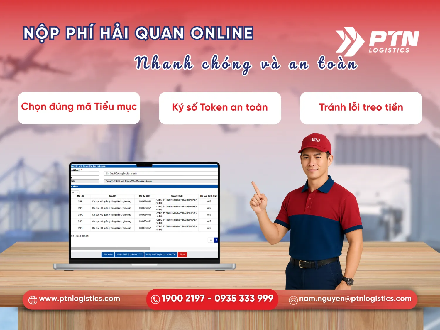 Cách nộp lệ phí tờ khai hải quan online