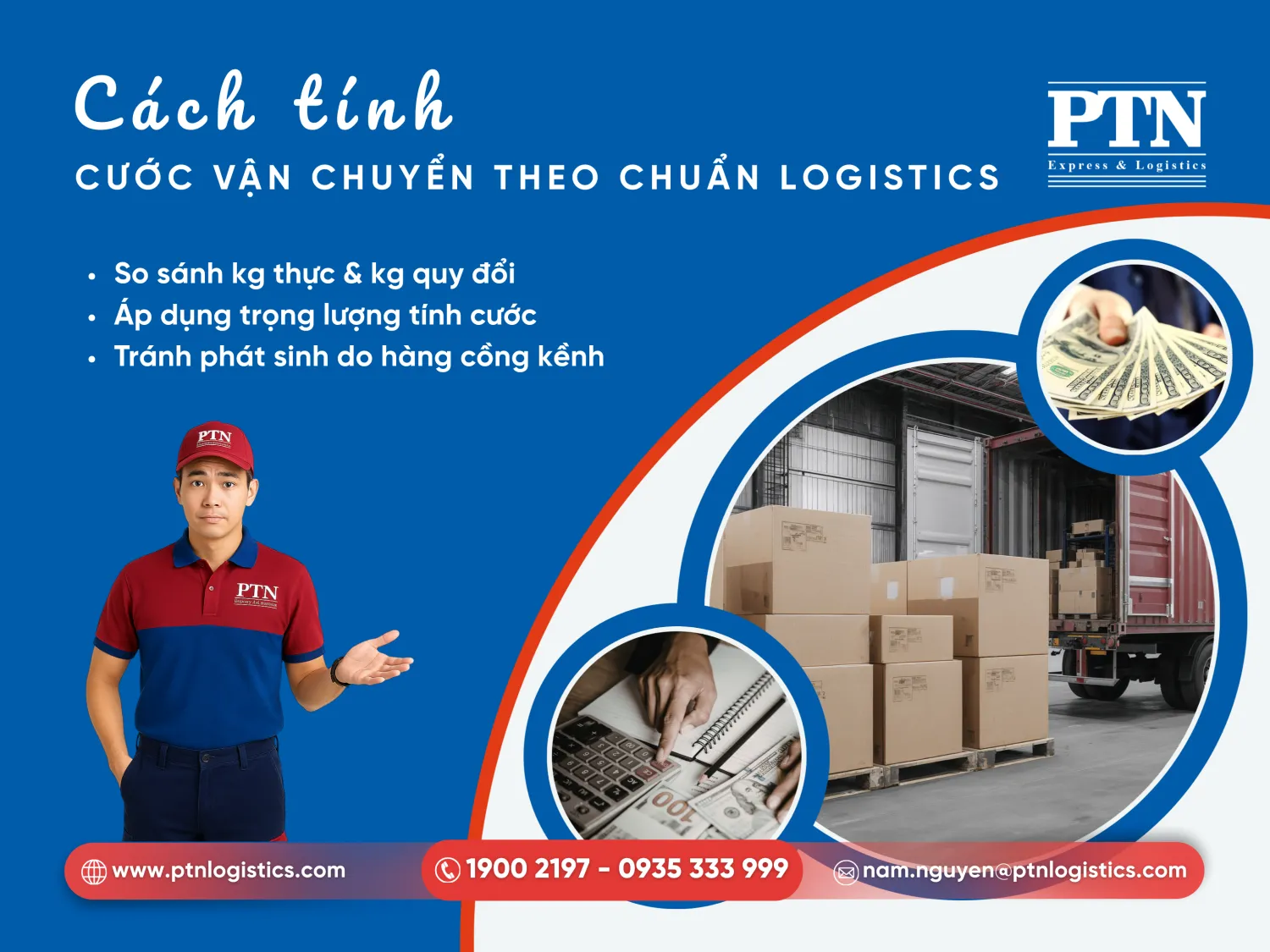 Cách tính cước phí vận chuyển chuẩn