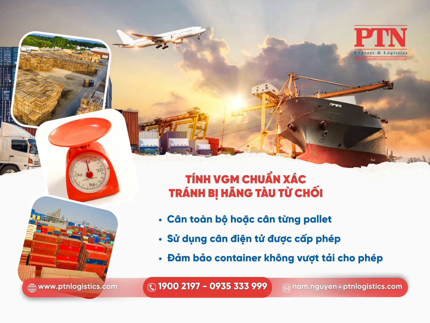 Cách tính VGM chuẩn xác để tránh bị hãng tàu từ chối