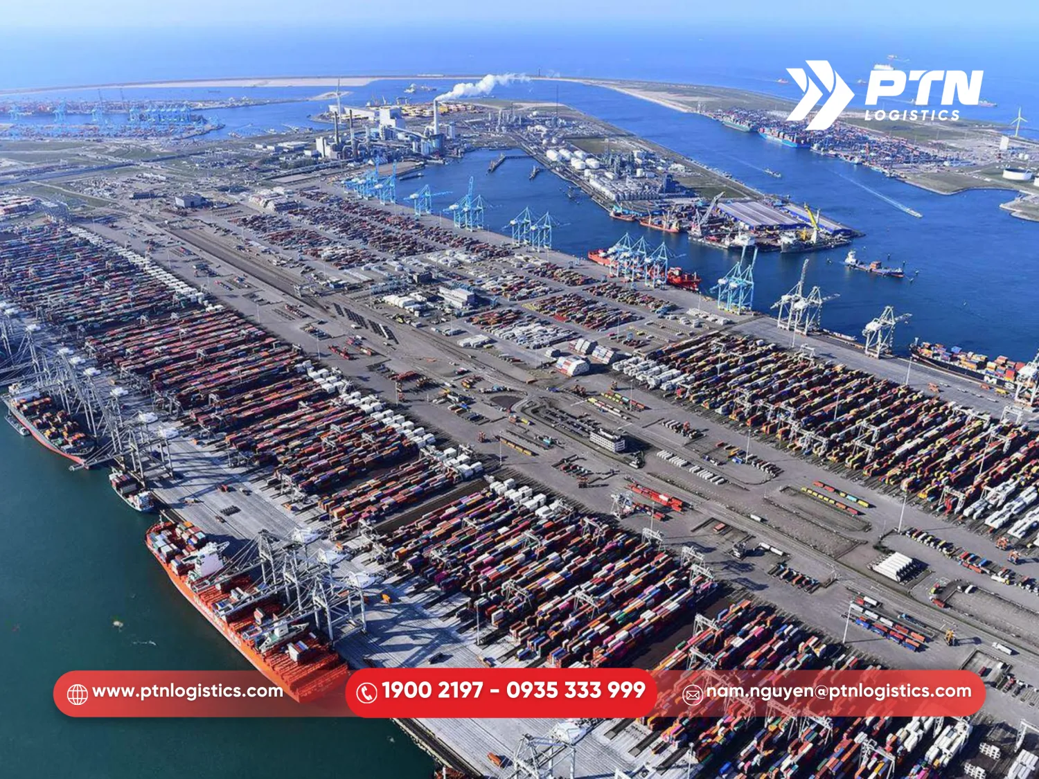 Cảng biển Rotterdam ở Hà Lan