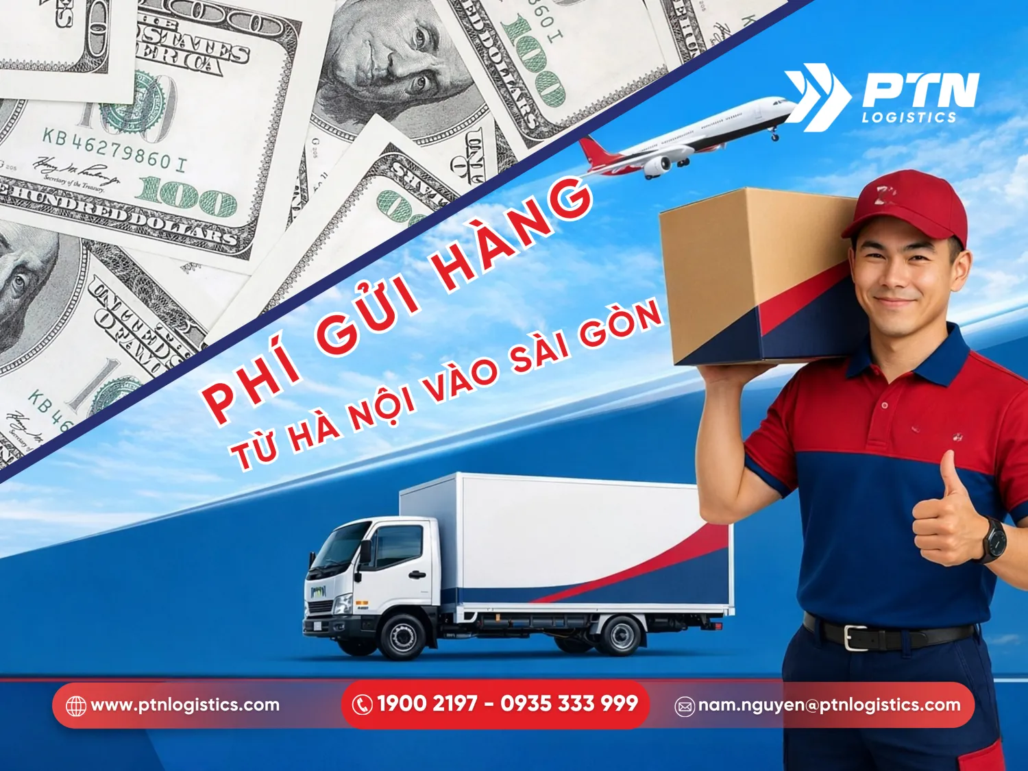 Chi phí gửi hàng từ Hà Nội vào Sài Gòn