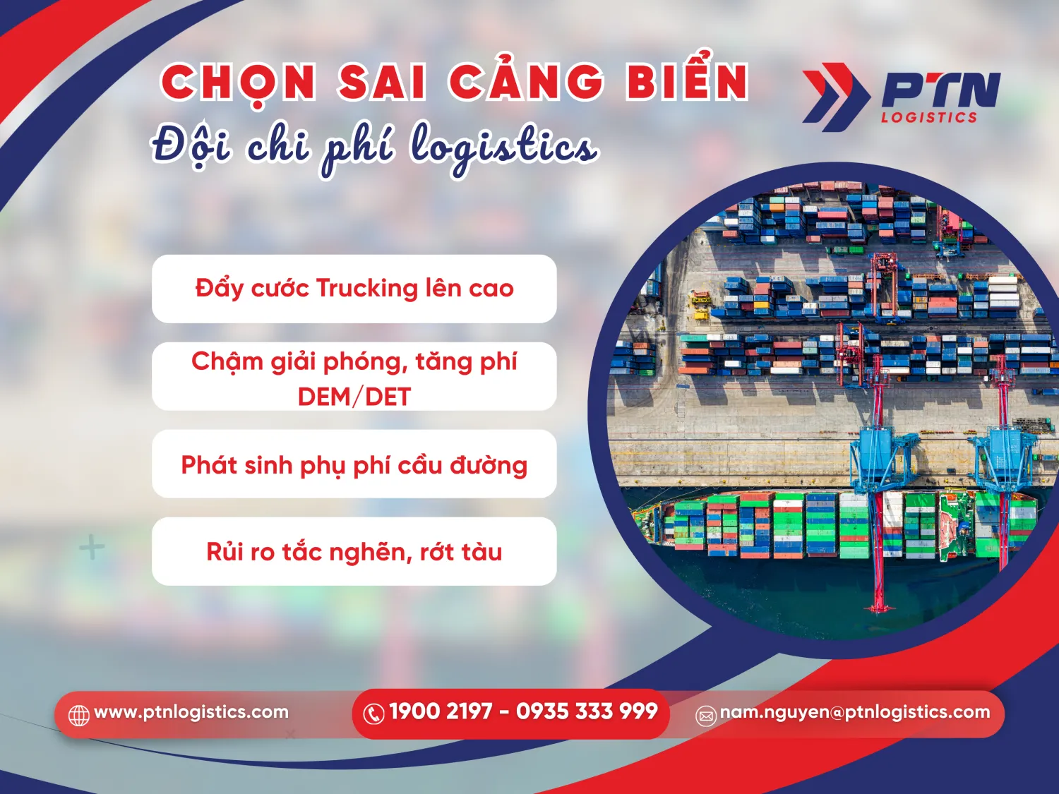 Chọn cảng biển quyết định đến chi phí logistics
