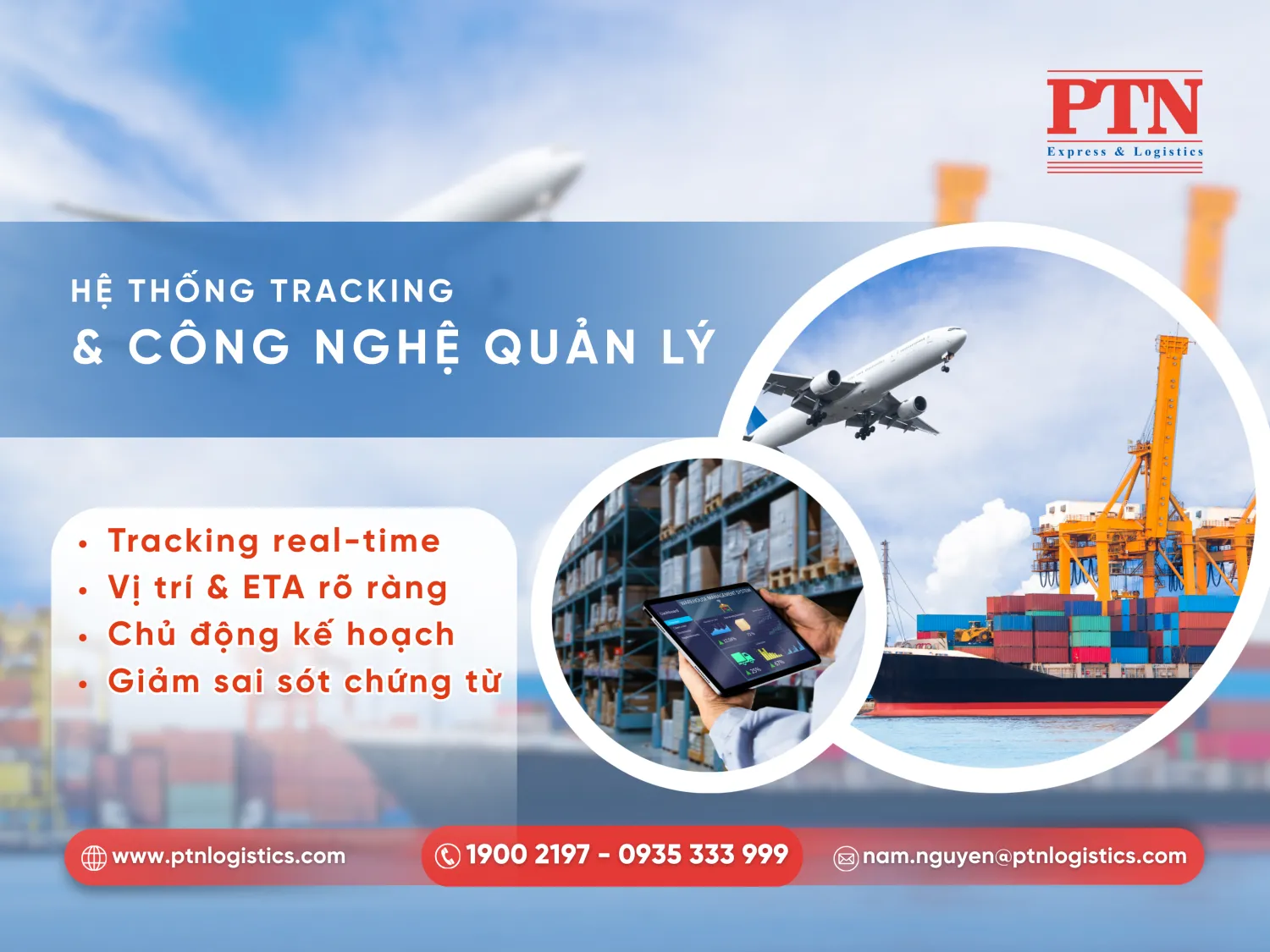 Công ty cần có hệ thống tracking và công nghệ quản lý