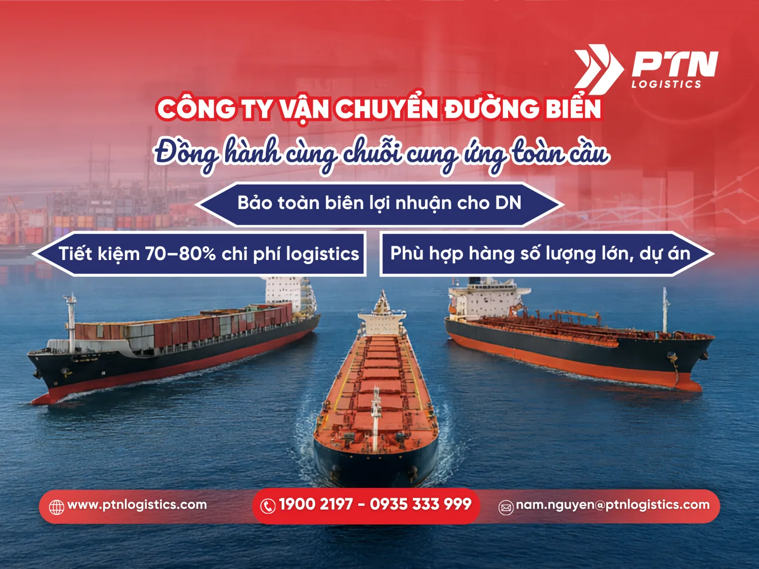 Công ty vận chuyển đường biển quốc tế đồng hành cùng chuỗi cung ứng toàn cầu