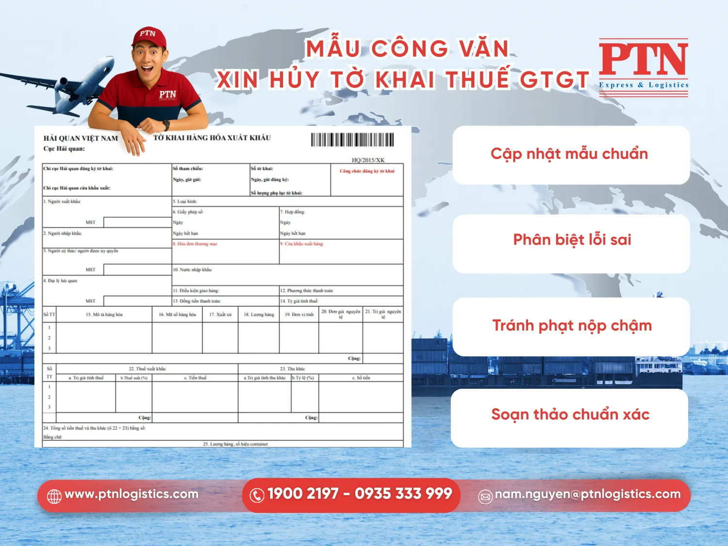 Công văn xin hủy tờ khai thuế GTGT