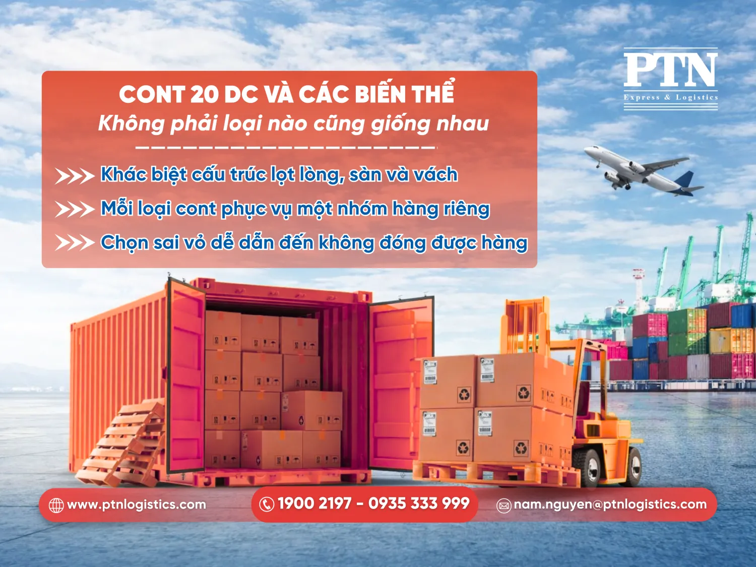 Cont 20 DC và các biến thể