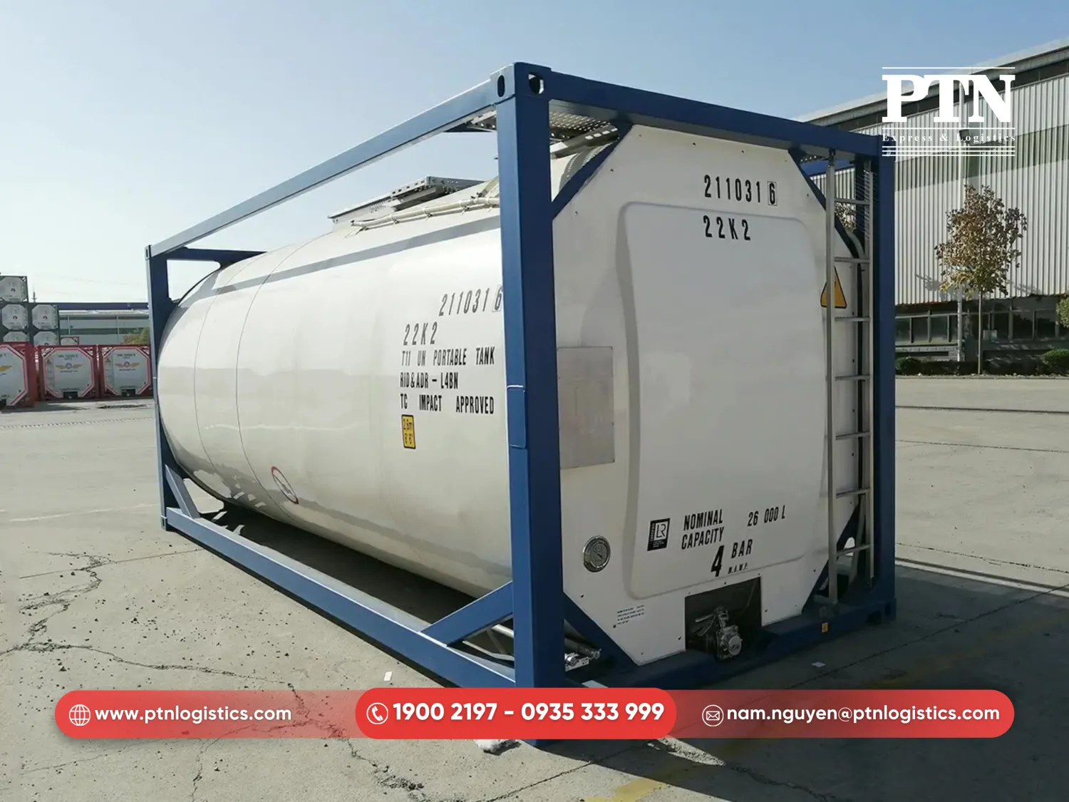 Container 20 feet bồn