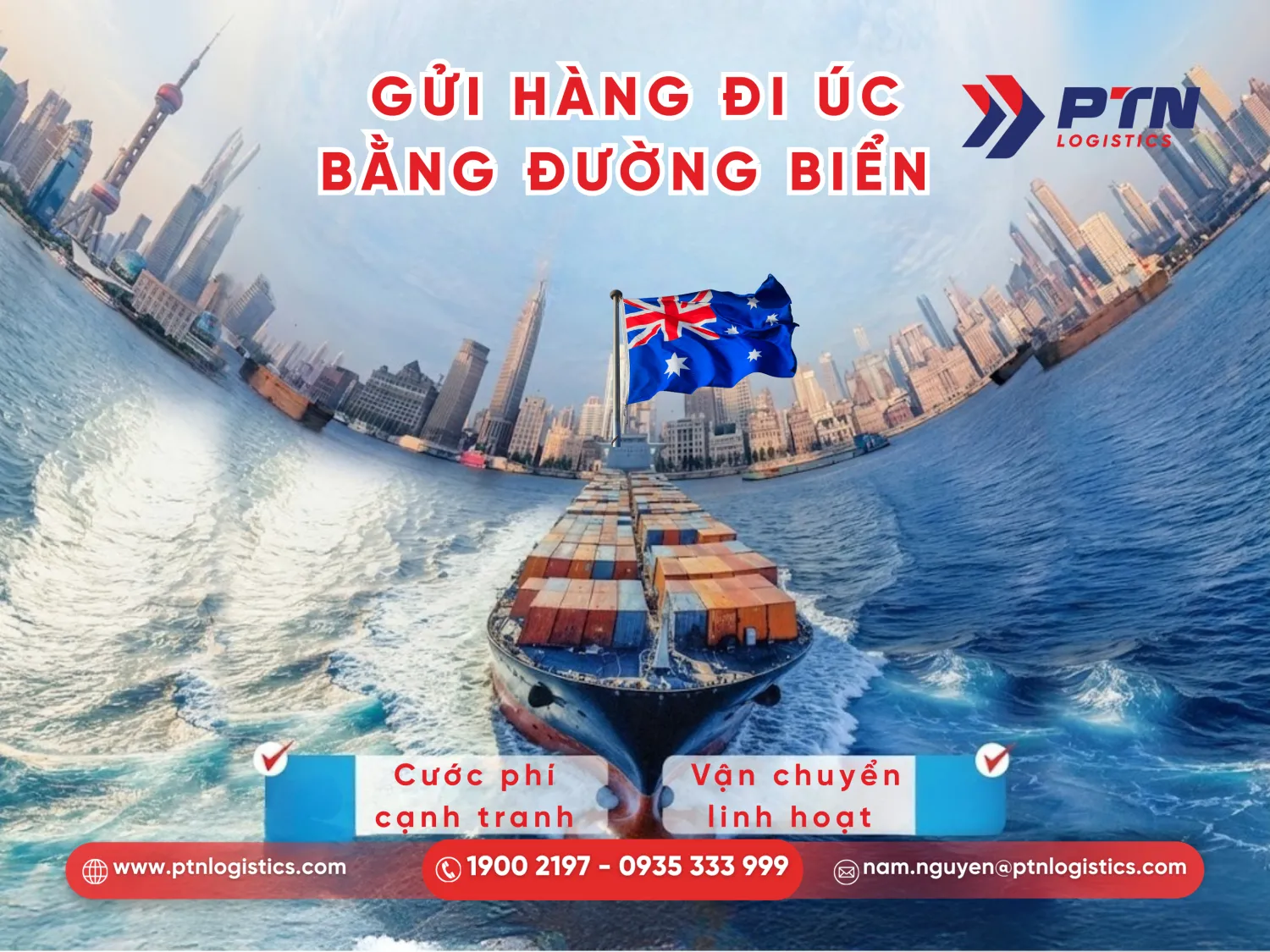 Dịch vụ gửi hàng đi Úc bằng đường biển