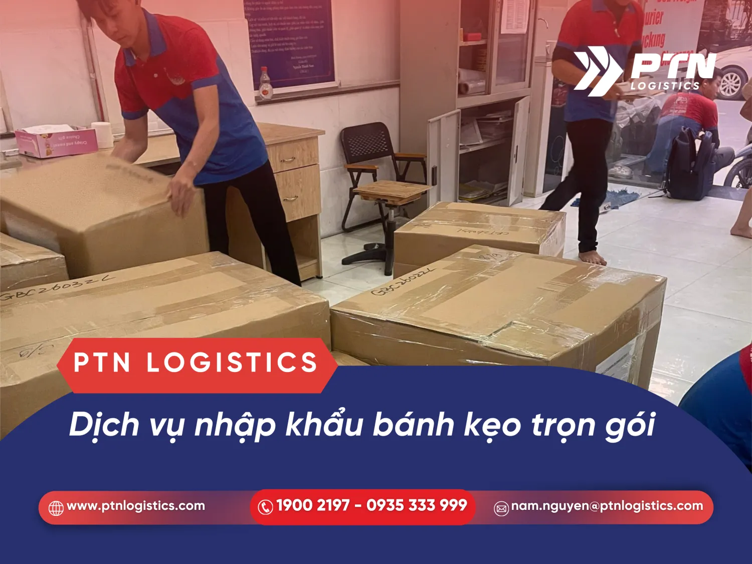 Dịch vụ nhậ khẩu bánh kẹo trọn gói tại PTN Logistics