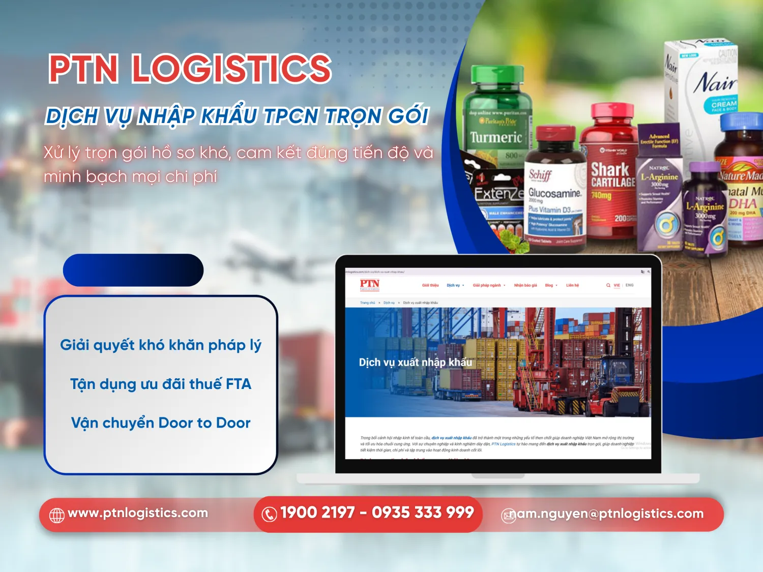 Dịch vụ nhập khẩu chức năng tại PTN Logistics