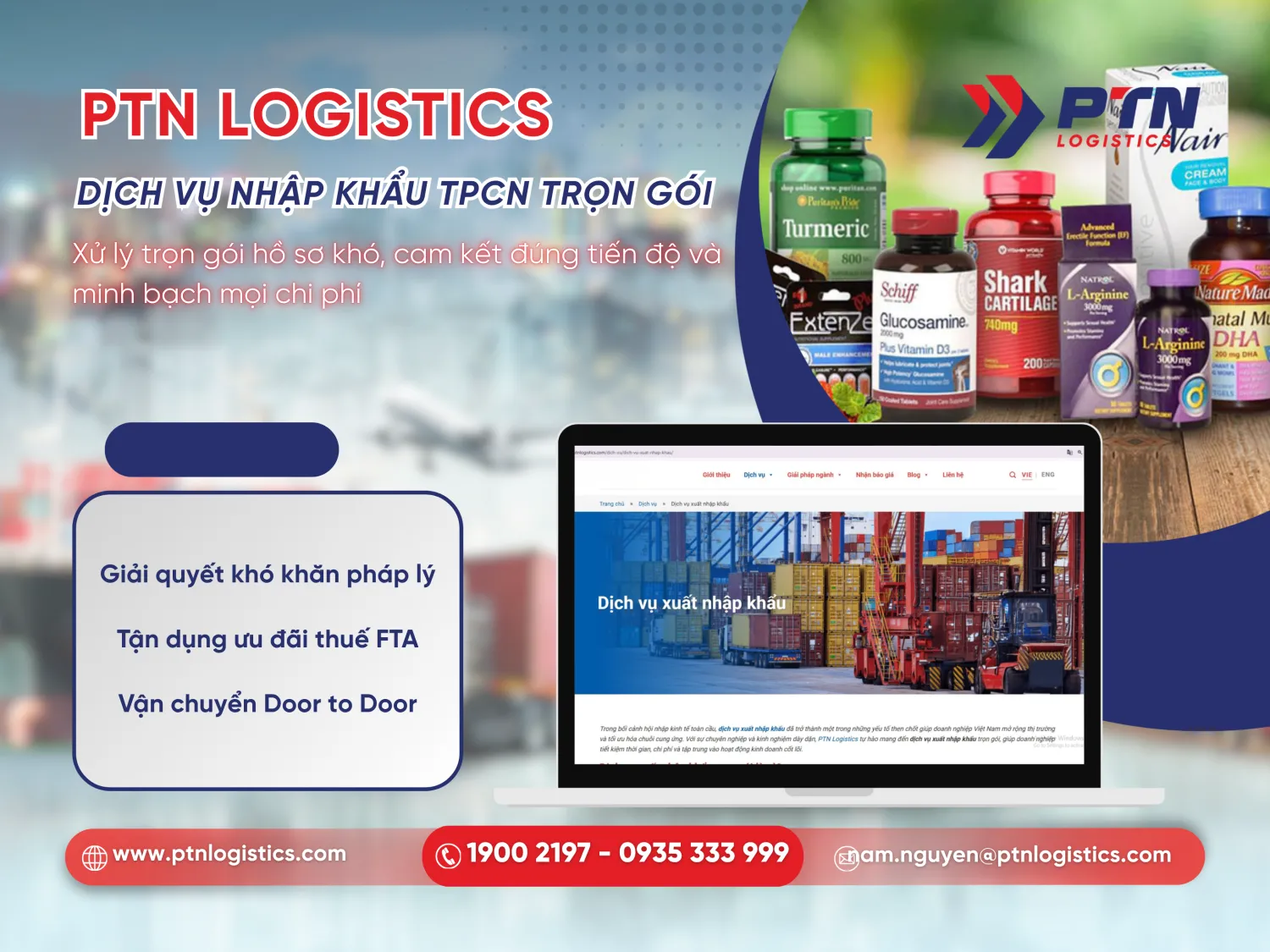 Dịch vụ nhập khẩu chức năng tại PTN