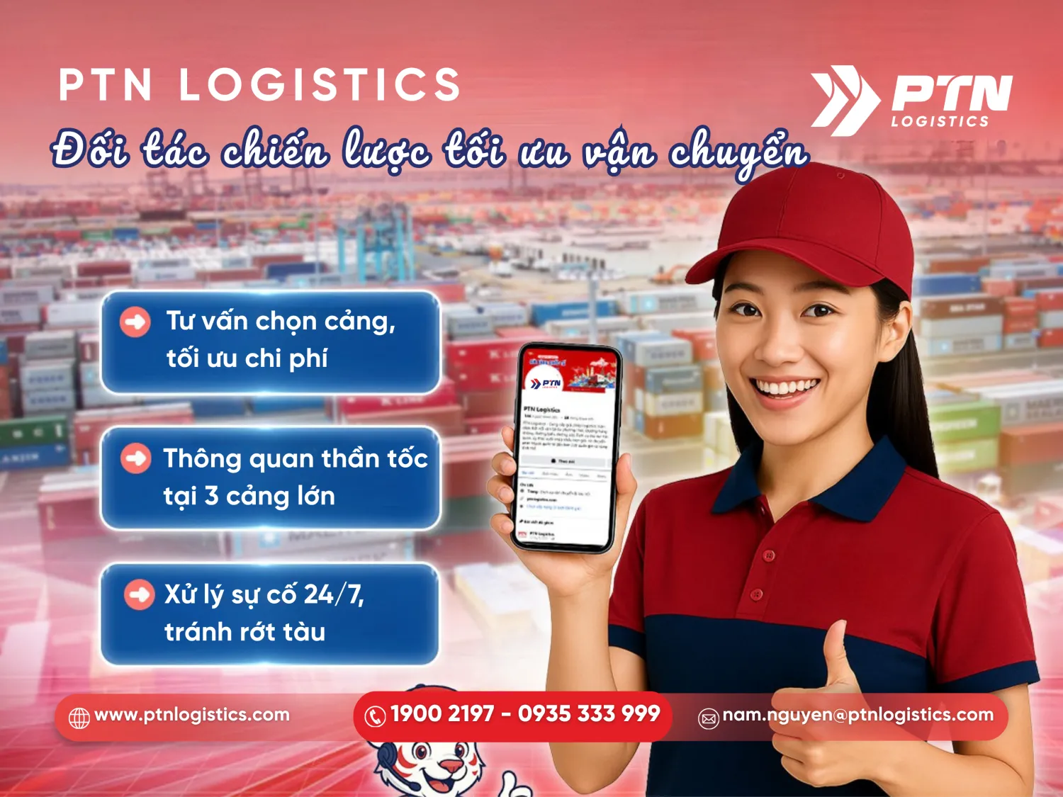 Dịch vụ vận chuyển đường biển chuyên nghiệp tại PTN Logistics