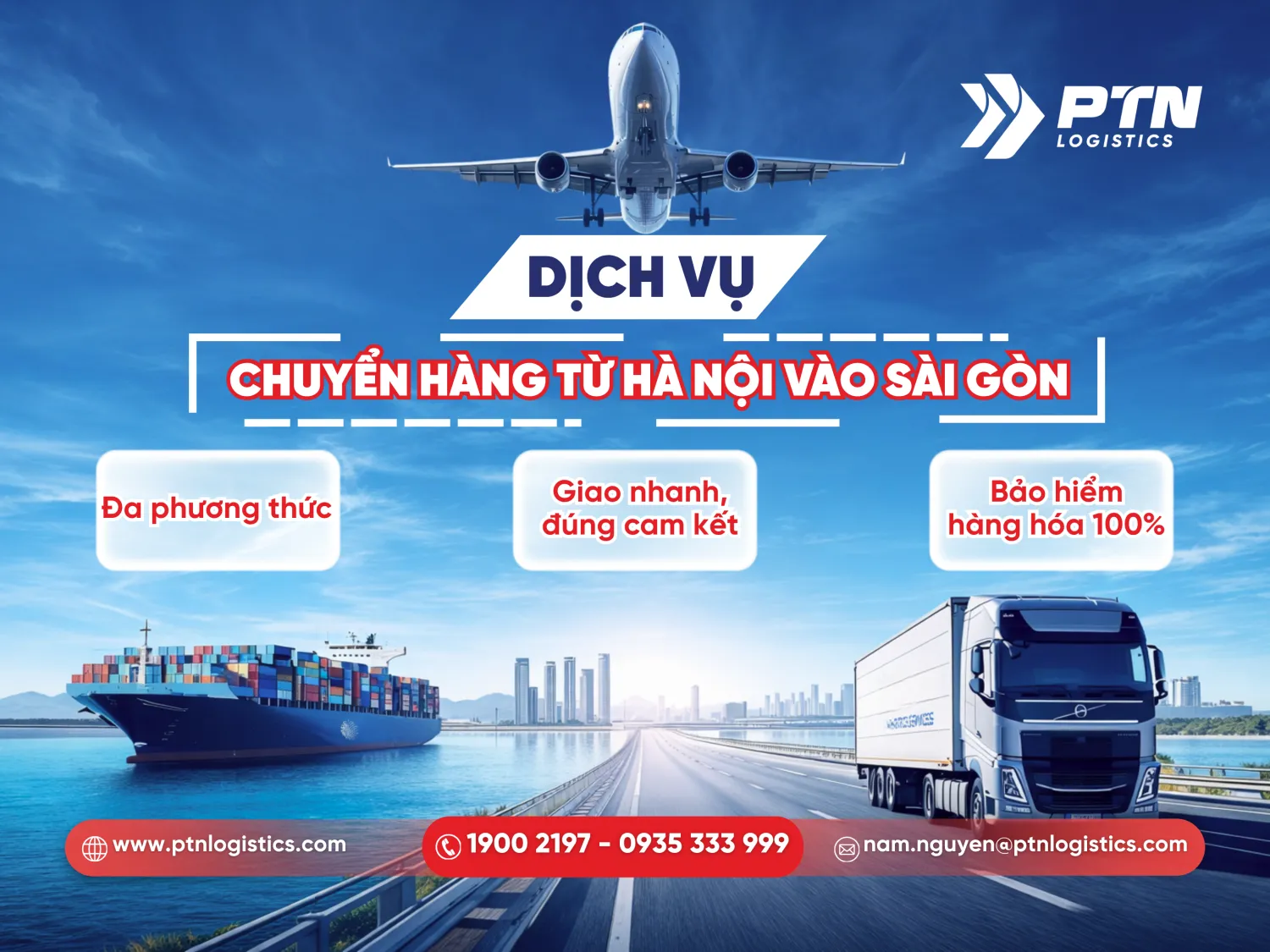 Dịch vụ vận chuyển hàng từ Hà Nội vào Sài Gòn trọn gói