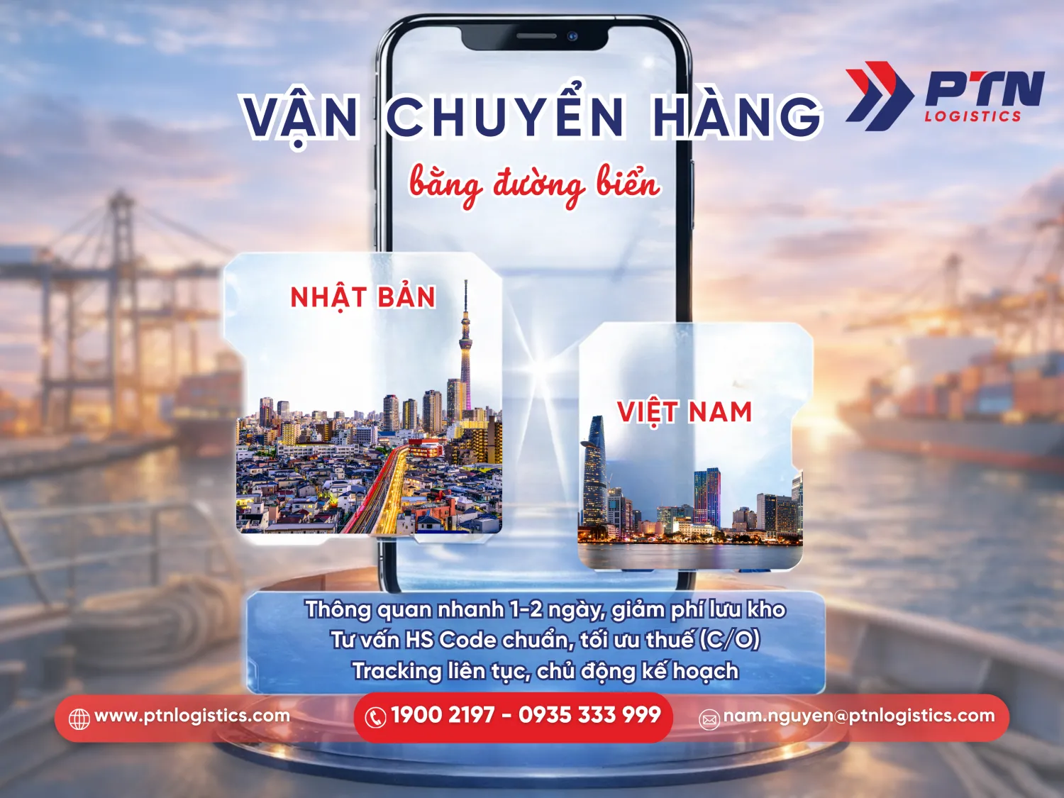 Dịch vụ vận chuyển Nhật - Việt đường biển