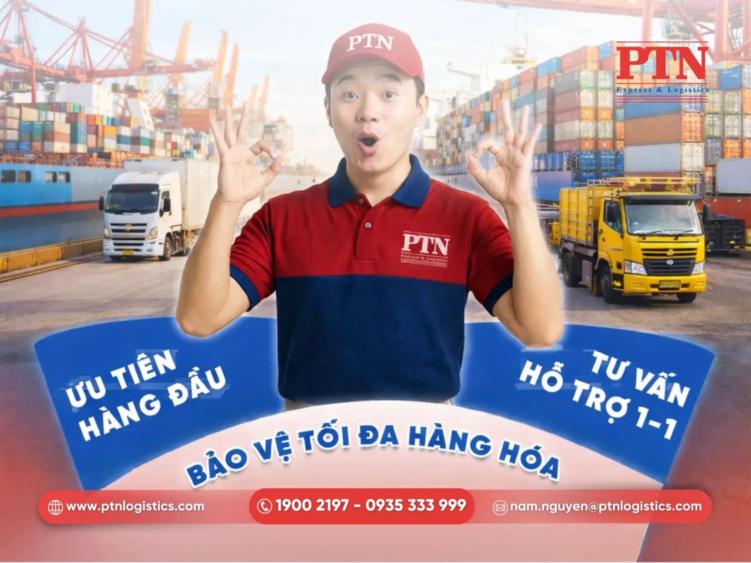 Dịch vụ vận tải chuyển xuất nhập khẩu trọn gói tại PTN Logistics