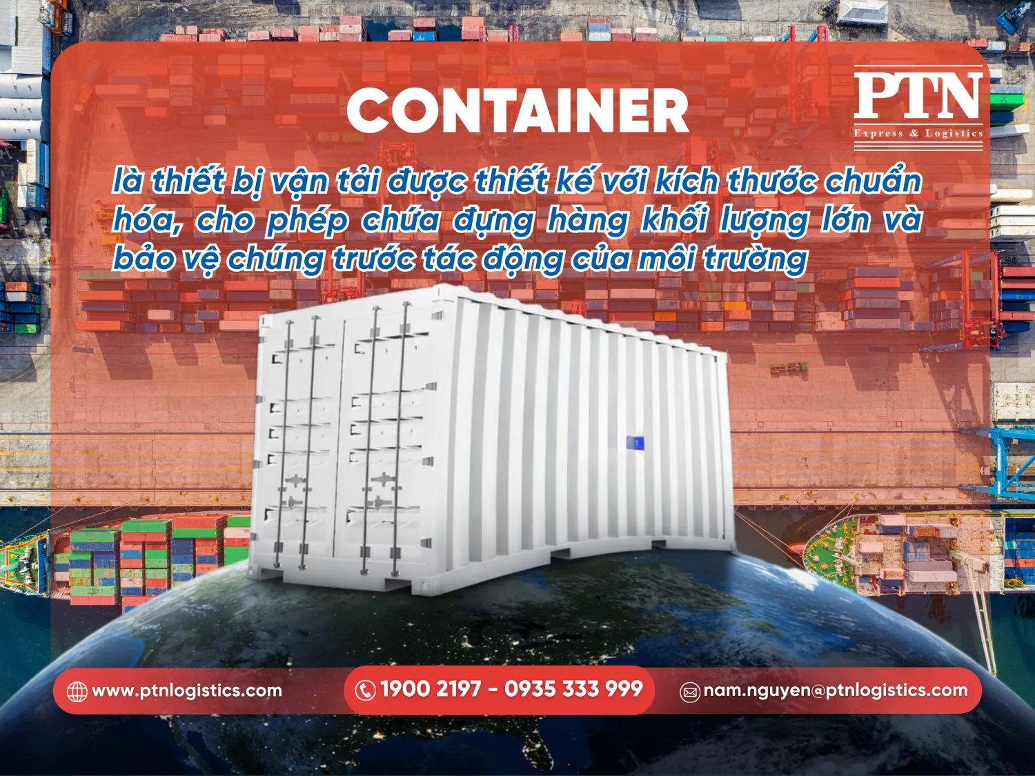 Định nghĩa container theo chuẩn vận tải quốc tế