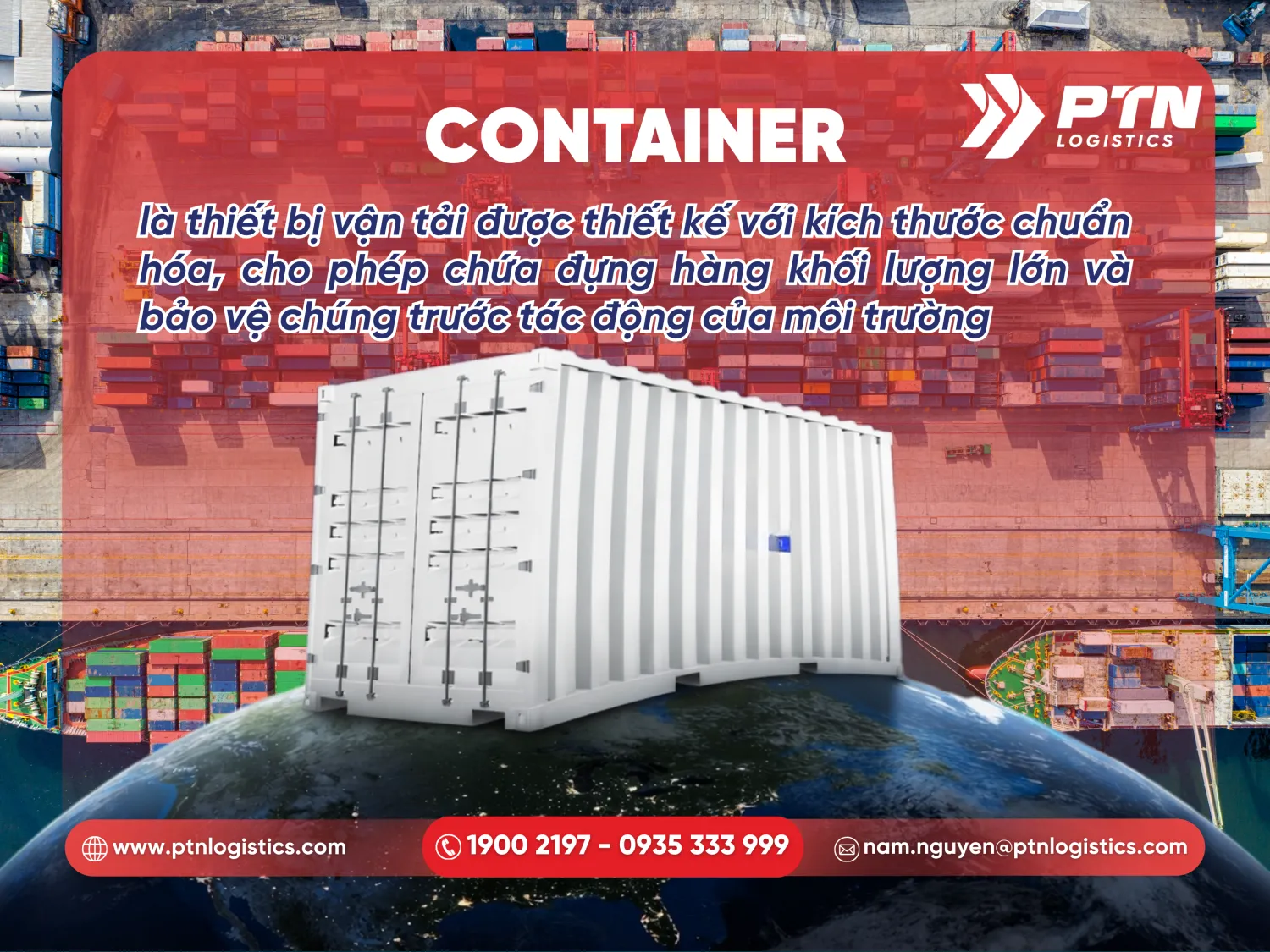 Định nghĩa container theo vận tải quốc tế