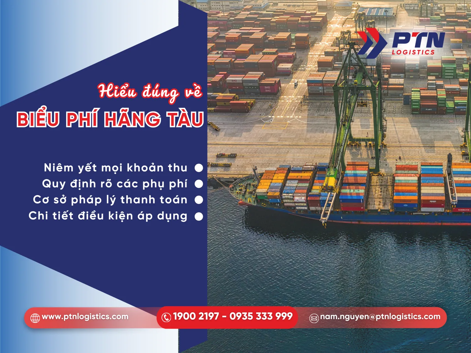 Định nghĩa về biểu phí hãng tàu