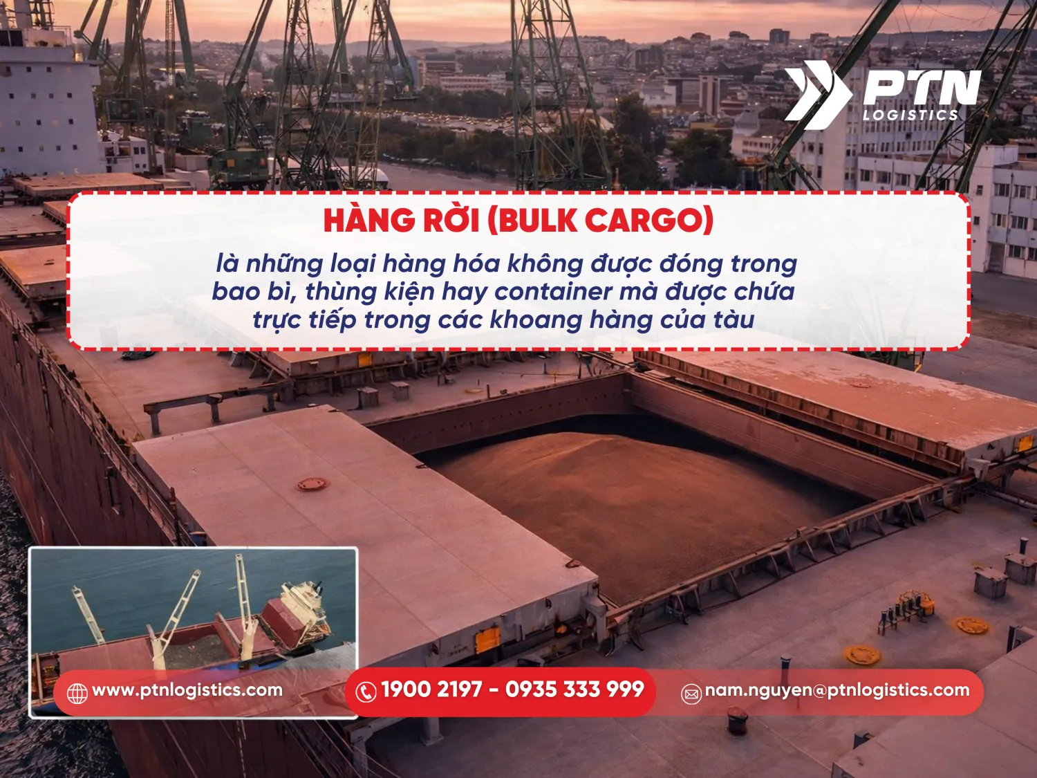 Định nghĩa về hàng rời (Bulk cargo)