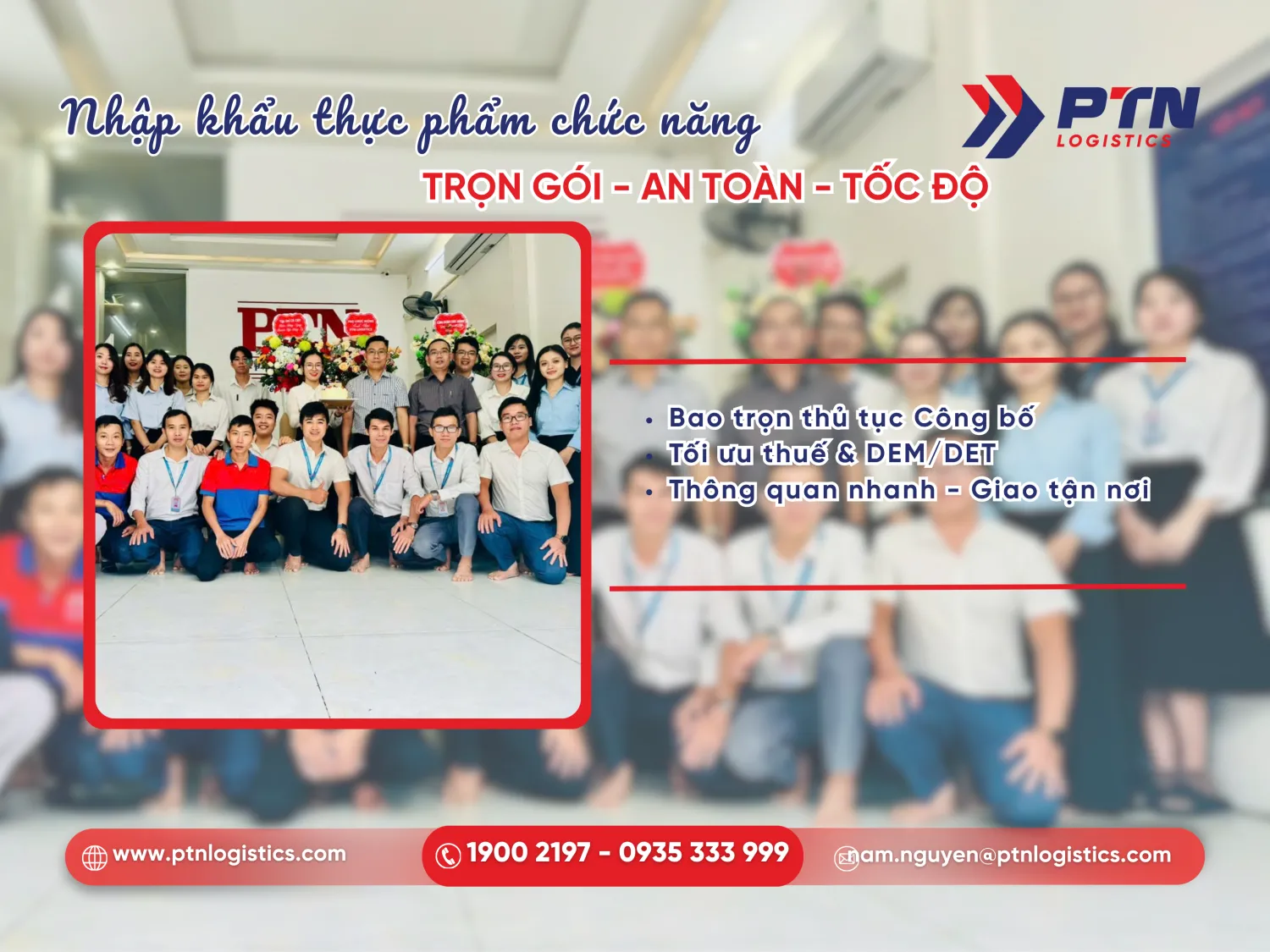 Đội ngũ nhân sự chuyên môn cao tại PTN Logistics