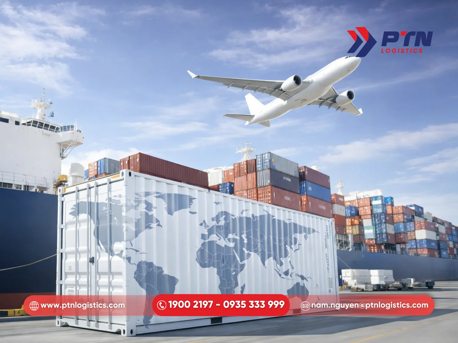 Đội ngũ xe vận chuyển và đối tác bay đa dạng