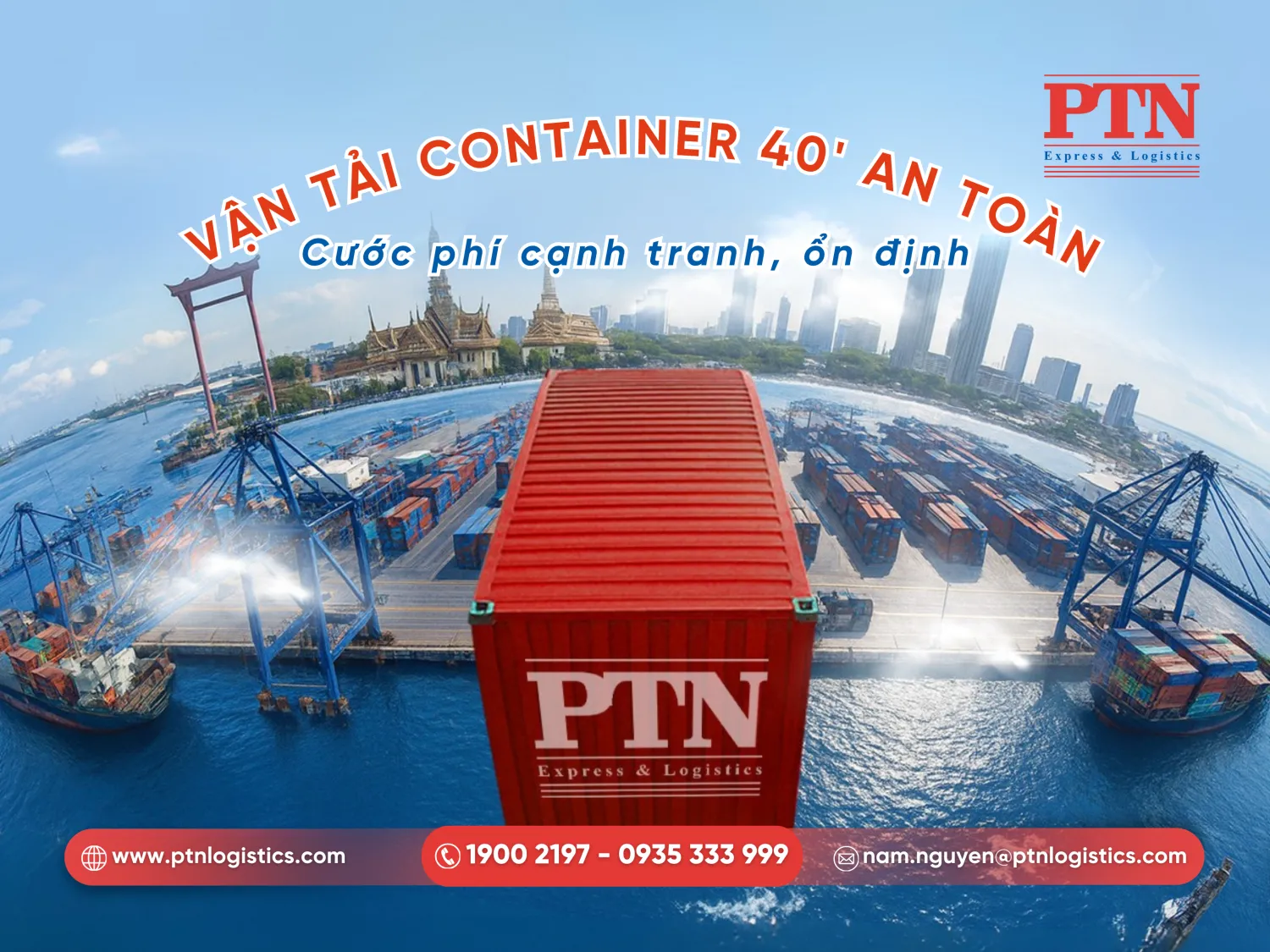 Giải pháp vận chuyển container 40 feet toàn diện