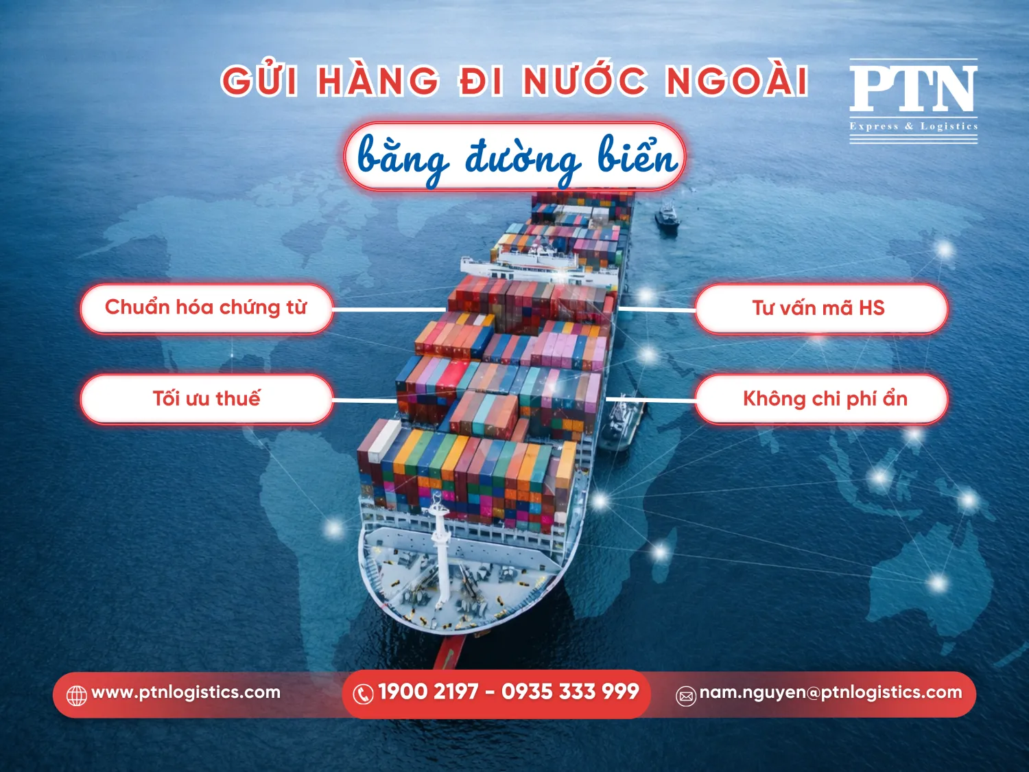 Gửi hàng đi nước ngoài bằng đường biển