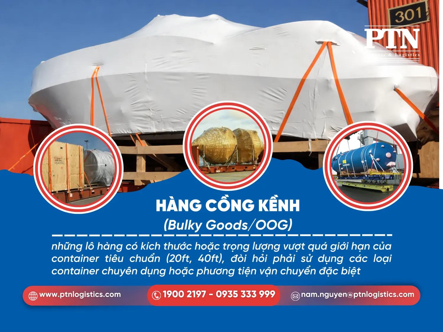 Hàng cồng kềnh là gì trong vận tải biển