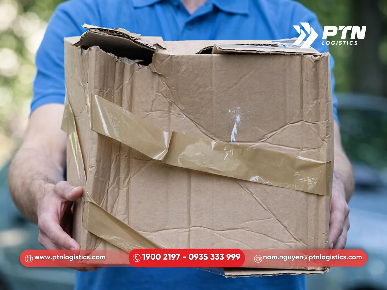 Hàng hóa bị móp méo do xếp dỡ sai quy định trong logistics