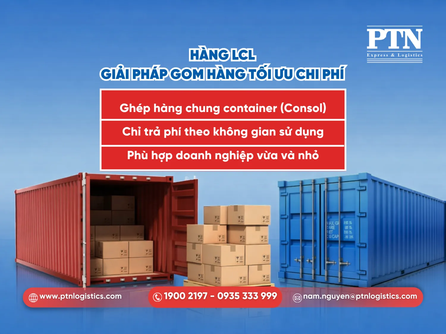 Hàng LCL - Giải pháp gom hàng tối ưu chi phí