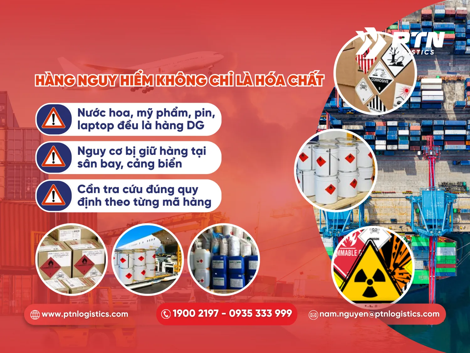 Hàng nguy hiểm không đơn giản chỉ là hóa chất